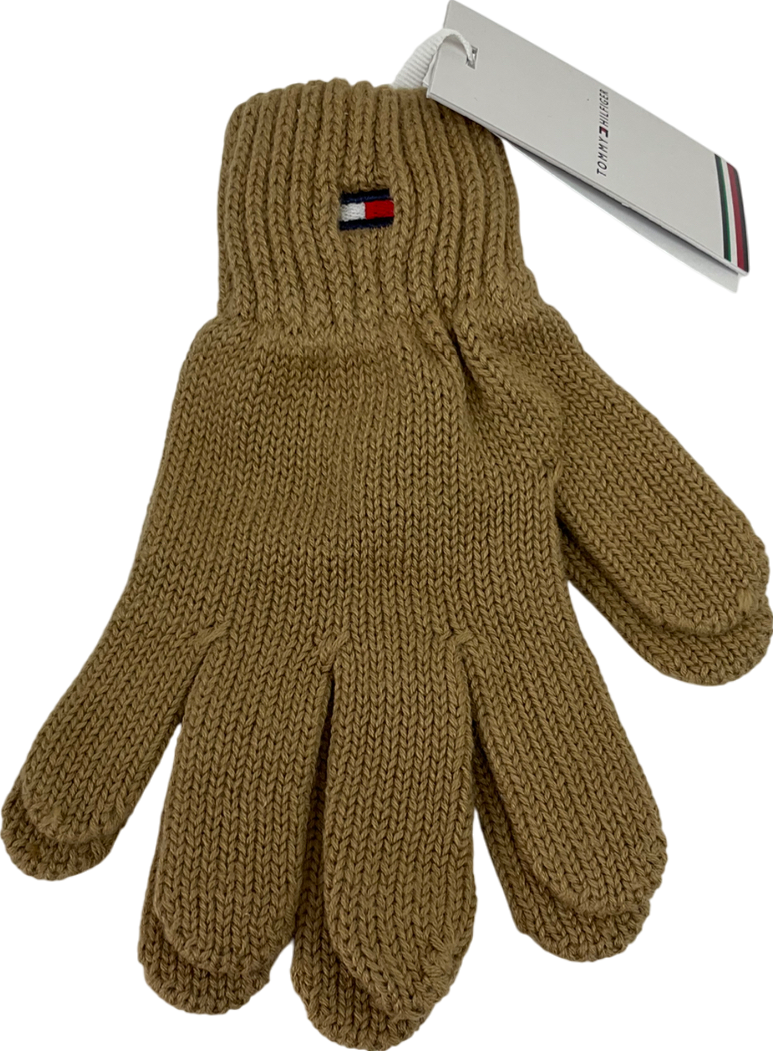 Tommy Hilfiger Brown Kids' Essential Flag Embroidery Gloves UK S/M