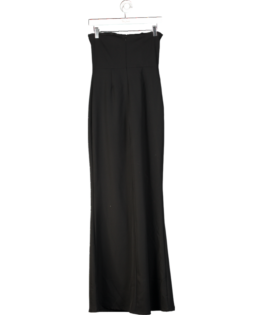 Club L Black Corsage Detail Maxi Dress UK 10