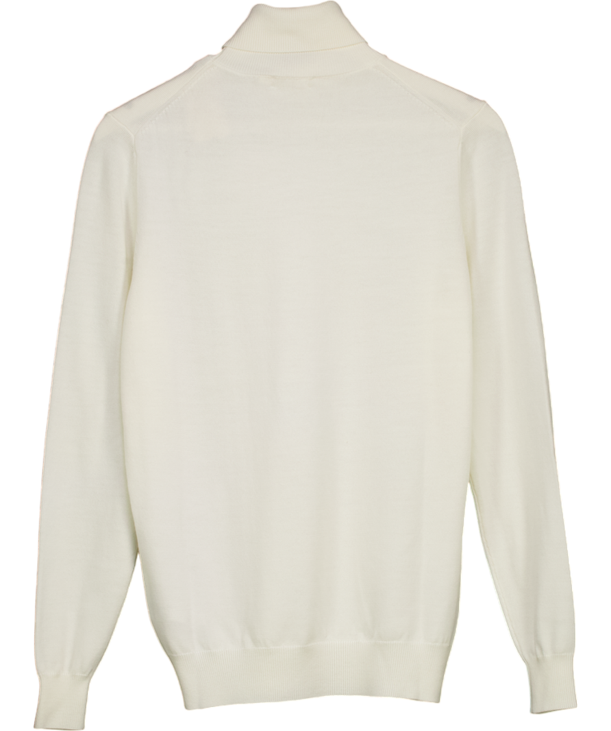 suitsupply Cream Off-white Merino Turtleneck UK S