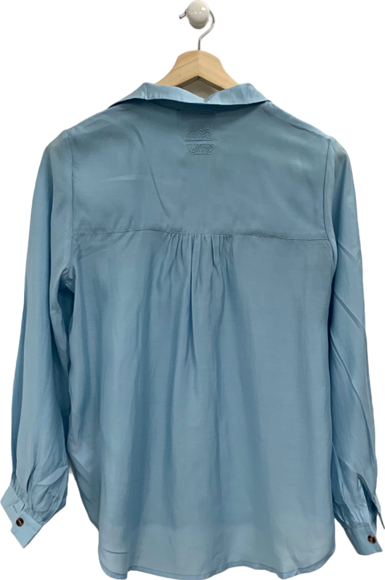 Never Fully Dressed Blue Button-Up Shirt UK 10