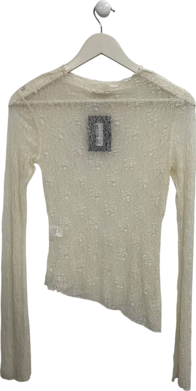 Meshki Cream Riley Lace Top UK XS