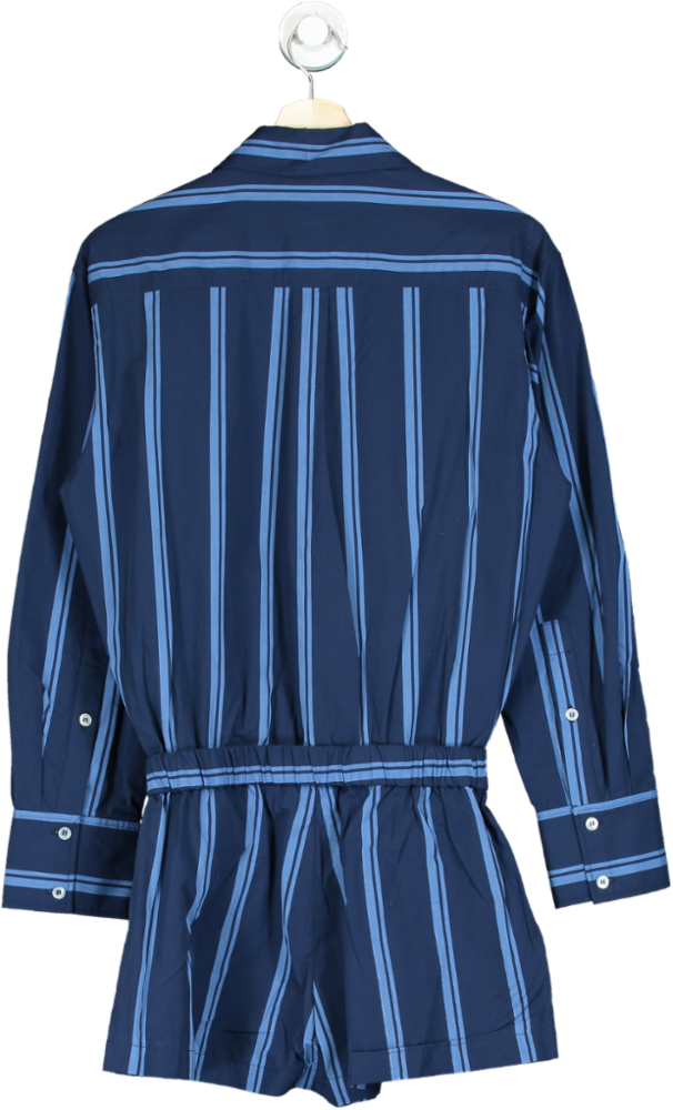 Zara Navy Striped Romper XS