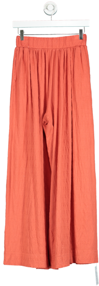 Free People Beach Peach Wide-Leg Trousers UK XS