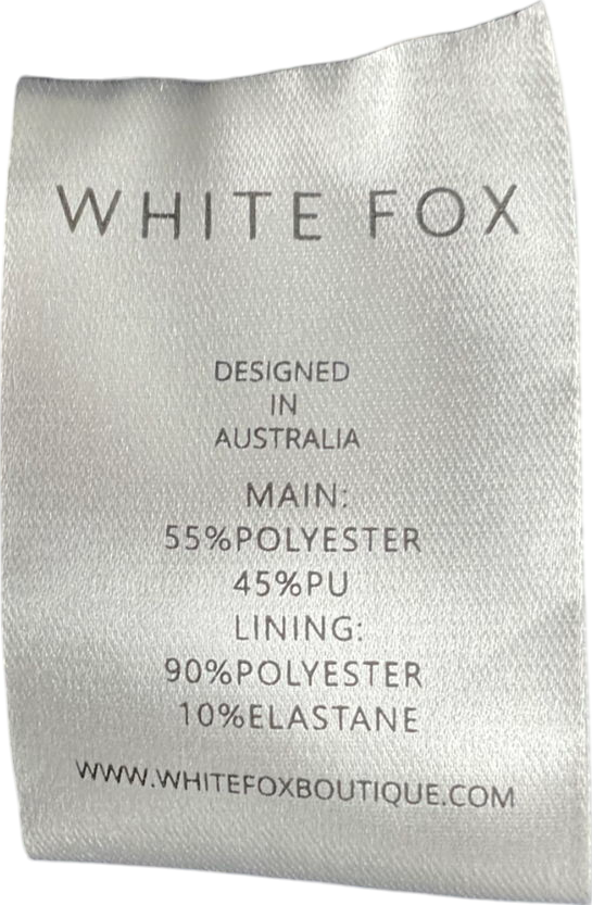 White Fox Black Mini Dress UK L