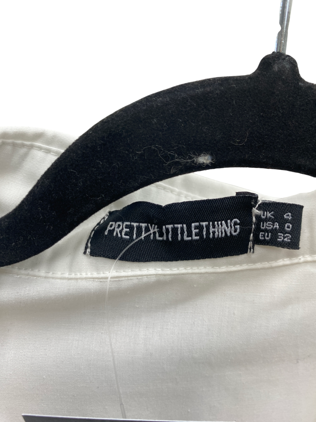 PrettyLittleThing White Midi Shirt Dress UK 4