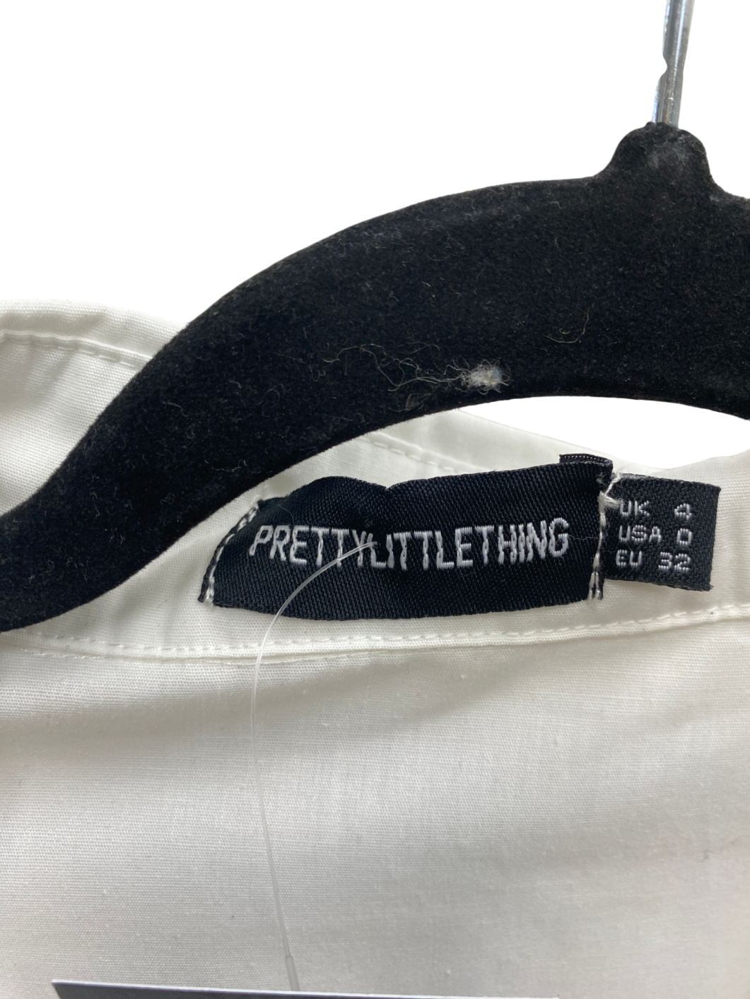 PrettyLittleThing White Midi Shirt Dress UK 4