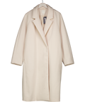H&M Cream Double-breasted Longline Coat UK L