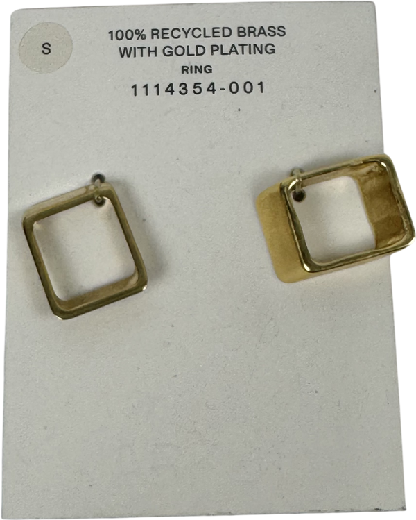 Arket Metallic Gold Plated Rings UK S