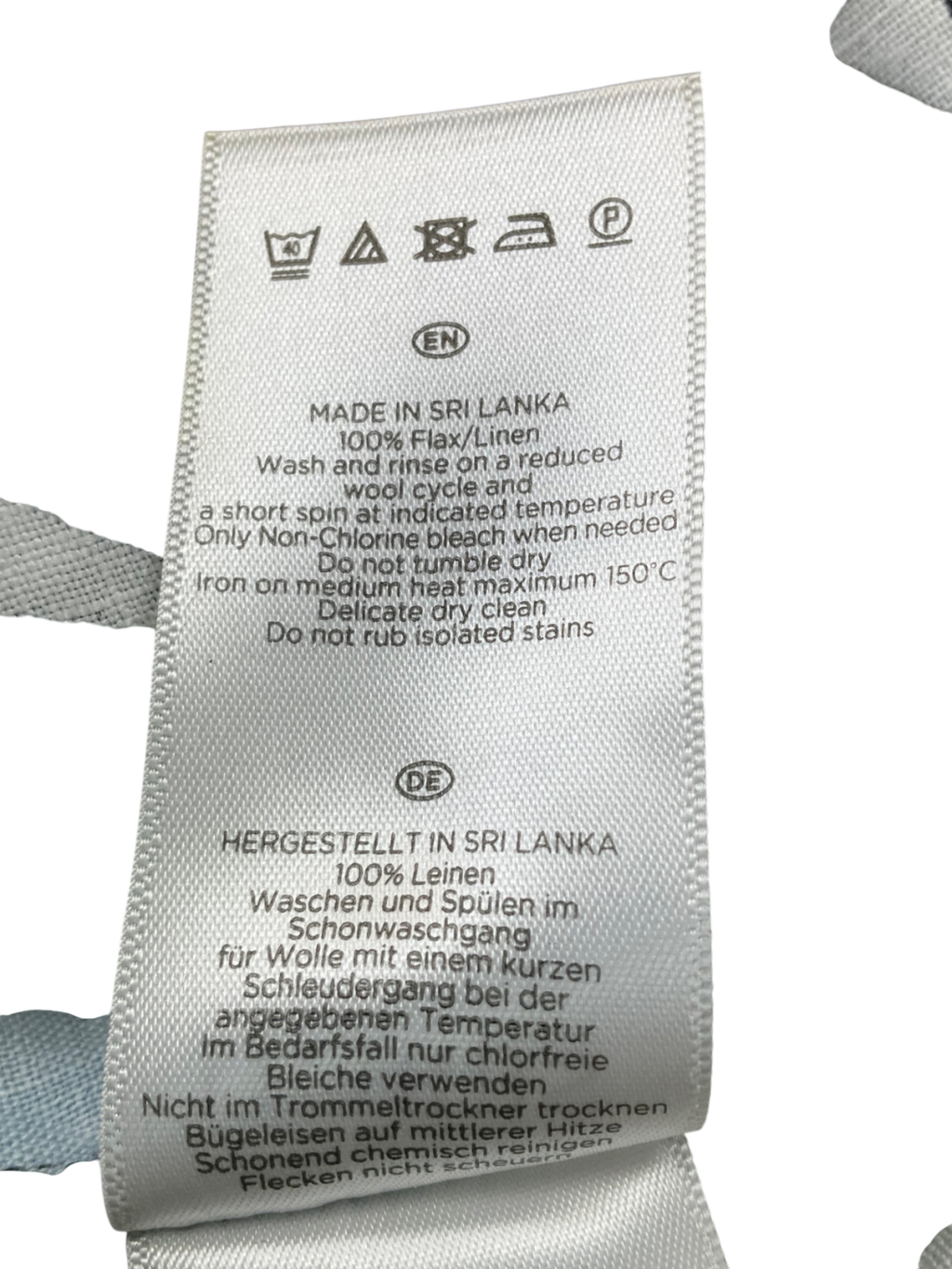 Hobbs Black Sleeveless Printed Linen Top UK 8