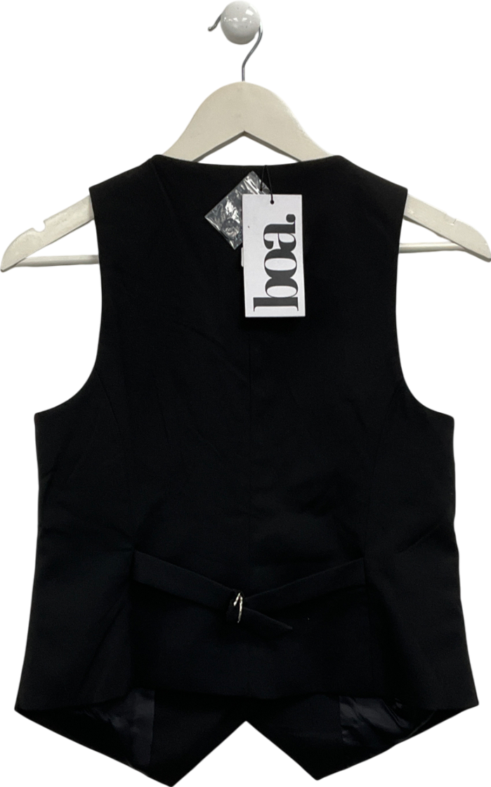BOA Black Boxy Waistcoat UK S