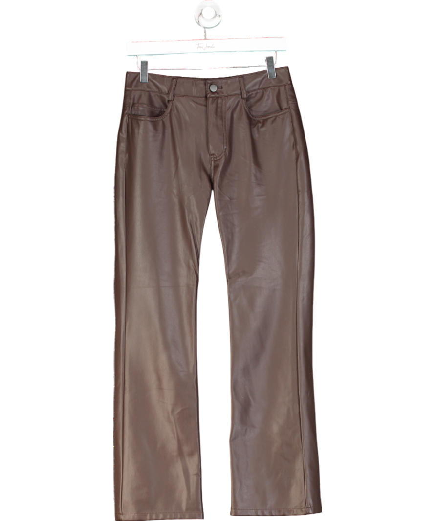 J McLaughlin Brown Brandy Vegan Leather Pants UK 8