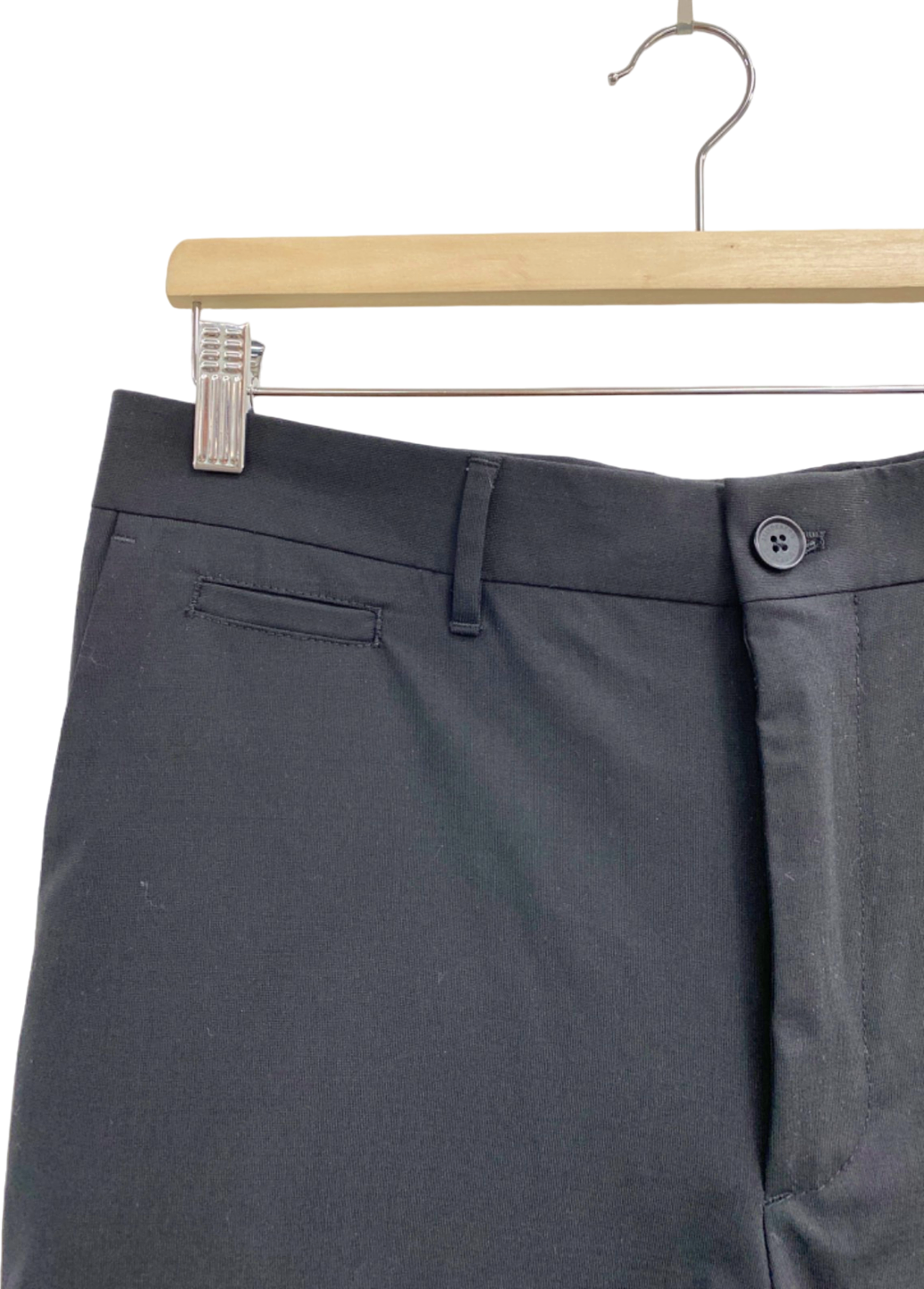 J.Lindeberg Black Haj Wool-Blend Summer Pants UK W32