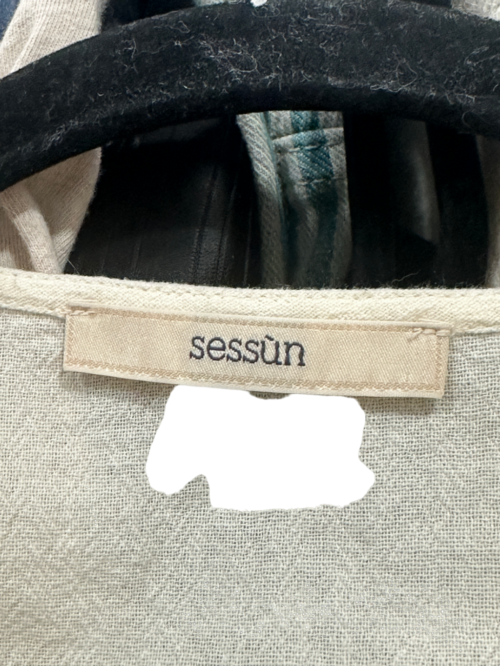 Sessùn Cream Embroidered Blouse M