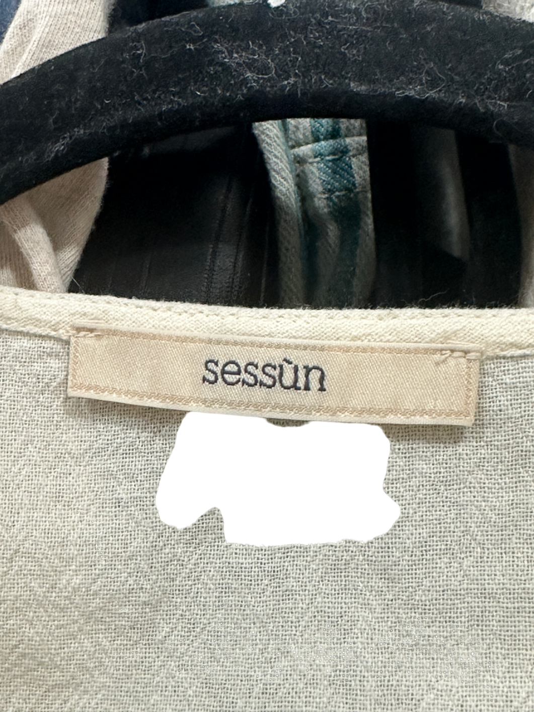 Sessùn Cream Embroidered Blouse M