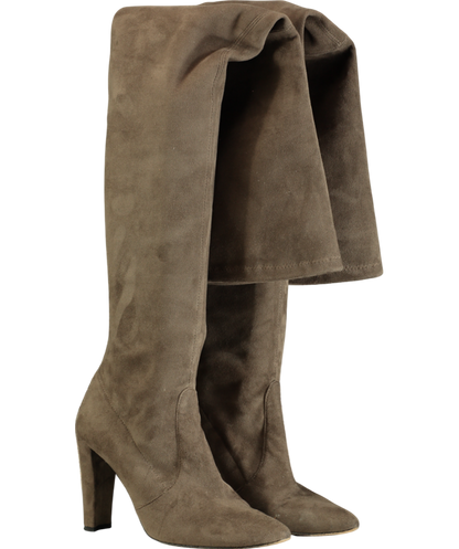 Stuart Weitzman Brown Highland Suede Over the Knee Boot UK 9.5 EU 42.5 👠