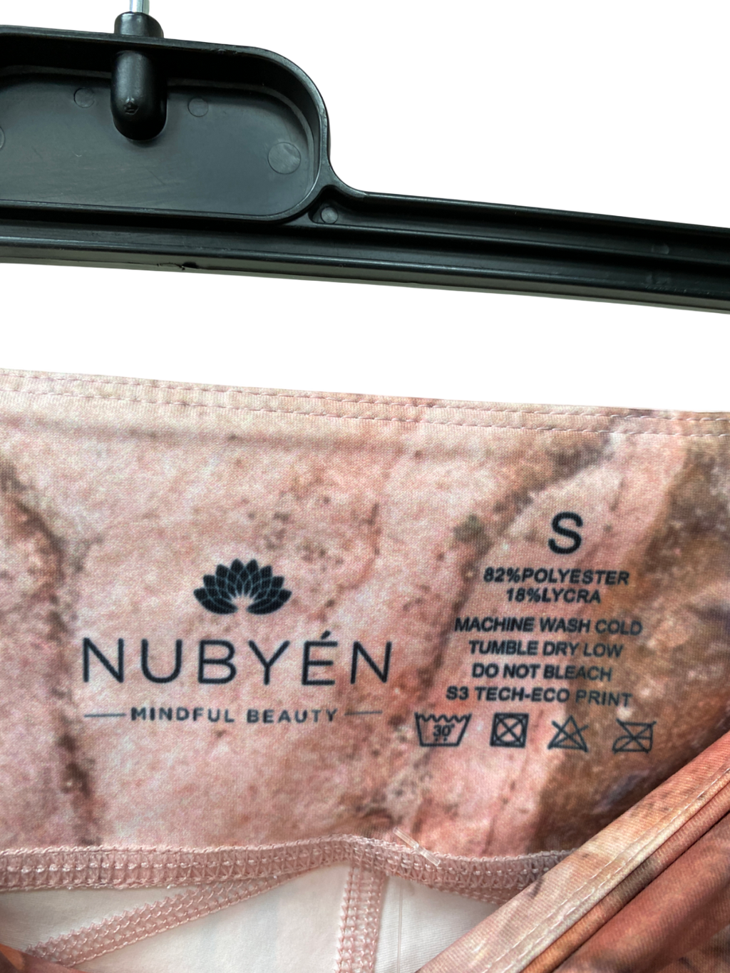 Nubyen Pink Marble Leggings UK S