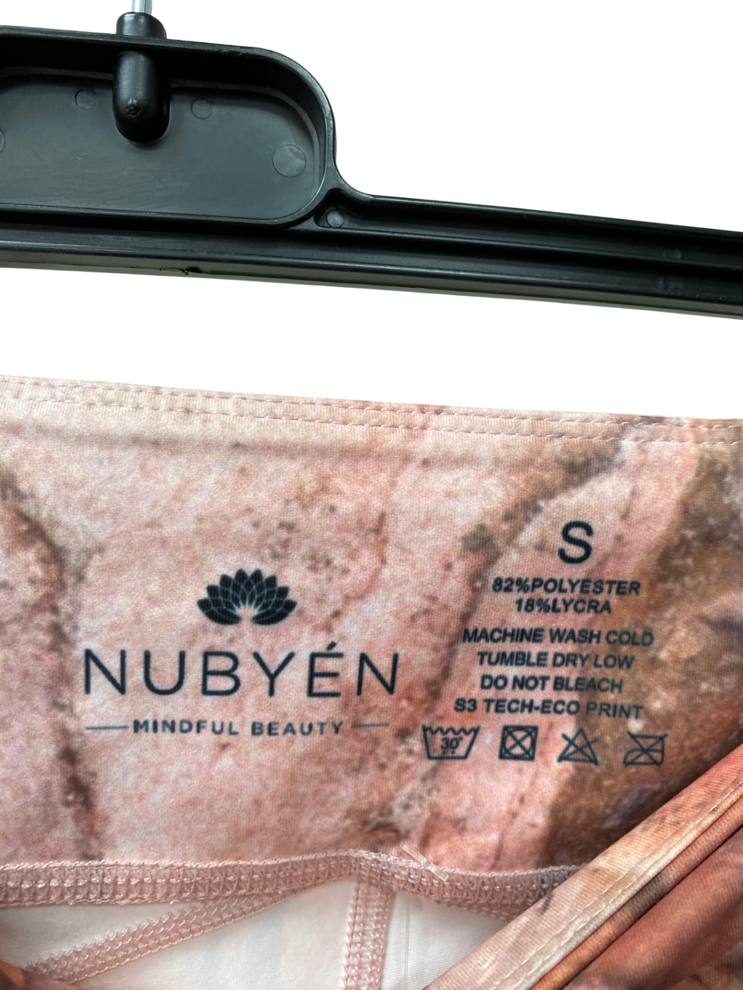 Nubyen Pink Marble Leggings UK S