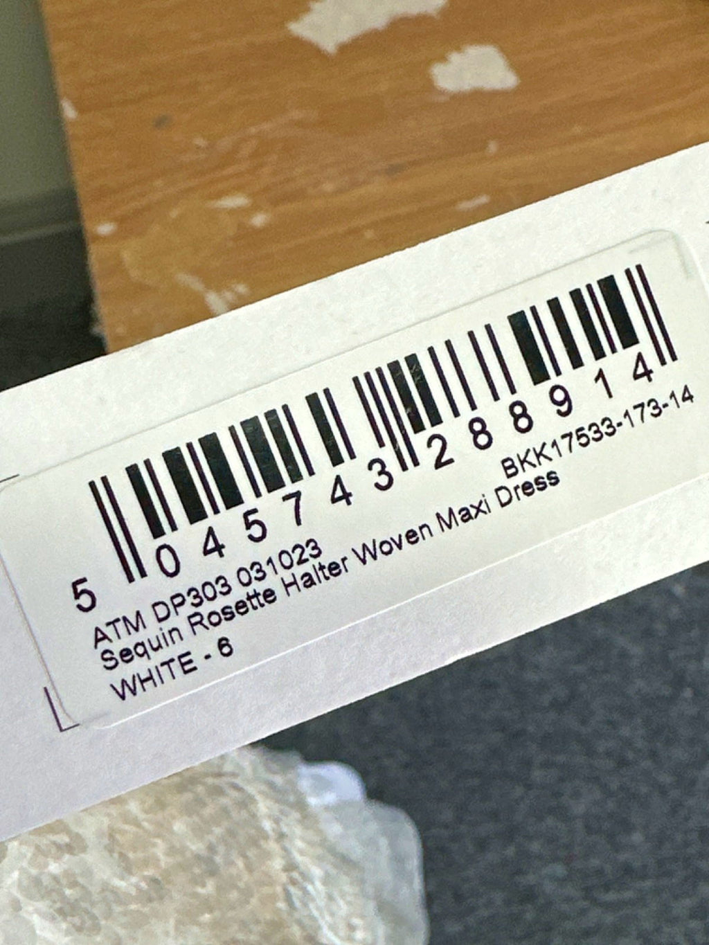 Karen Millen White Sequin Rosette Halter Woven Maxi Dress UK 6