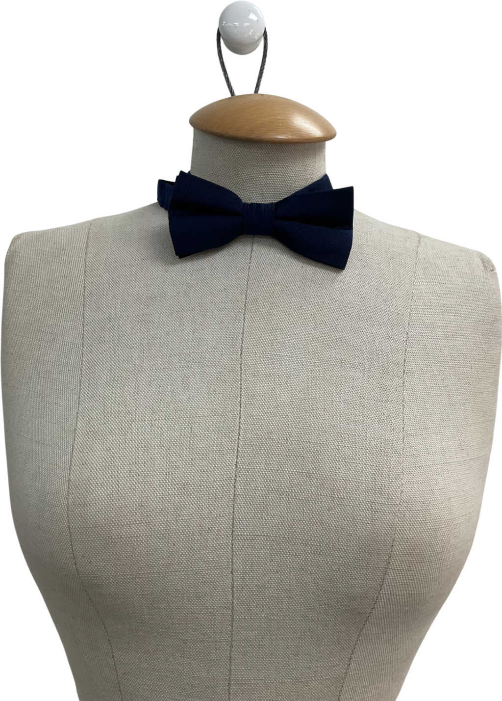The Kooples Blue Silk Bow Tie One Size