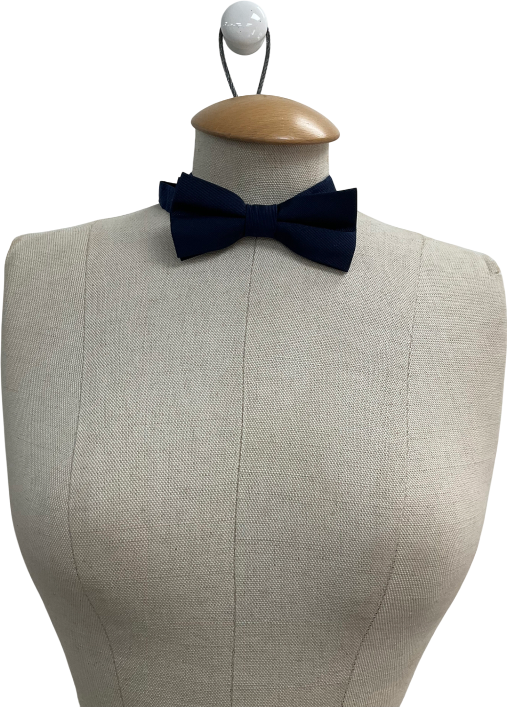 The Kooples Blue Silk Bow Tie One Size
