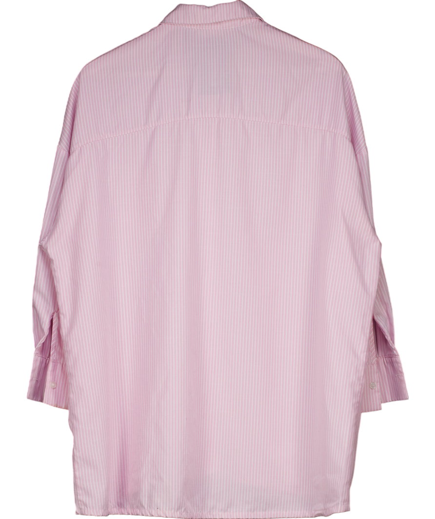 HA designs Pink And White Striped Shirt UK M