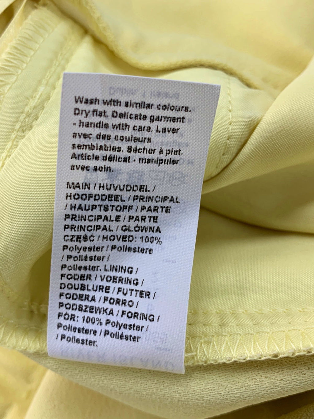 River Island Yellow Light SMA Trousers UK 6