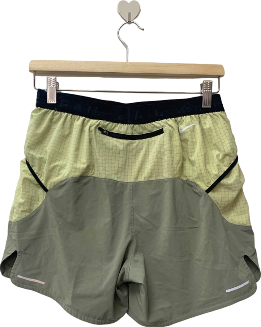 Nike Green/Black Dri-Fit Trail Running Shorts Size S