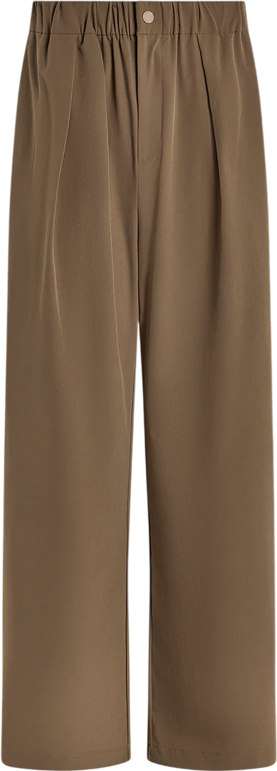 VARLEY Taupe Brown Kayson Wide Leg Trousers 32" UK M