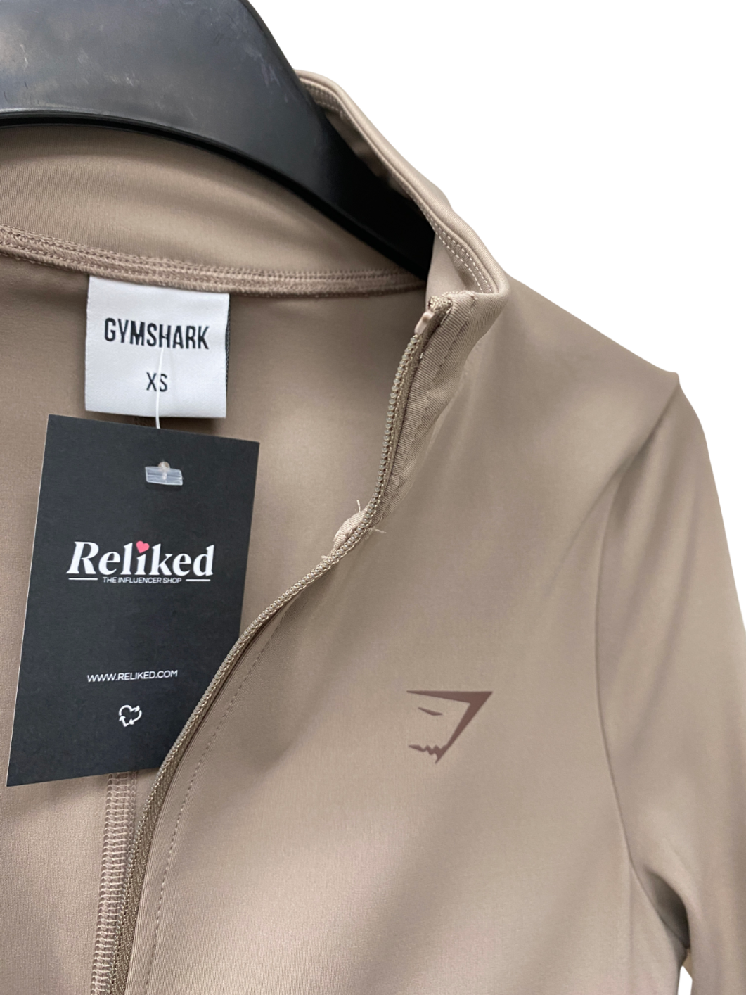 gymshark Beige Elevate Slim Fit Tracktop UK XS