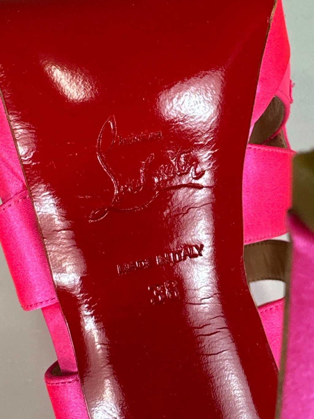 Christian Louboutin Pink Satin Paquita 120 Sandals Strappy Heeled Sandals UK 5