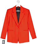 Patriziapepe Orange Single Breasted Blazer UK 14