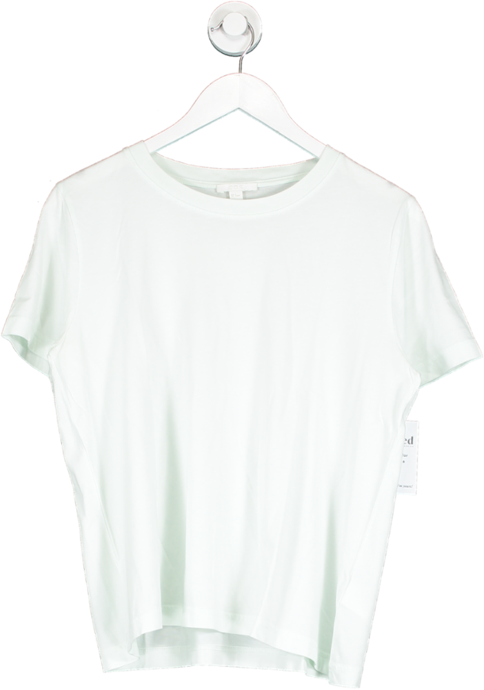 cos Green Regular Fit Cotton T Shirt UK M