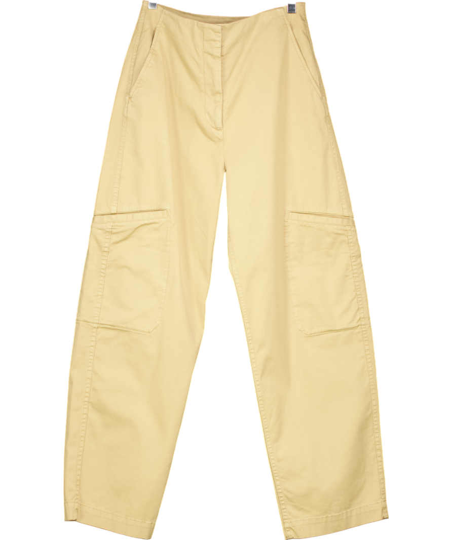 Arket Beige Cotton Trousers UK 8