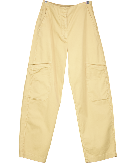 Arket Beige Cotton Trousers UK 8