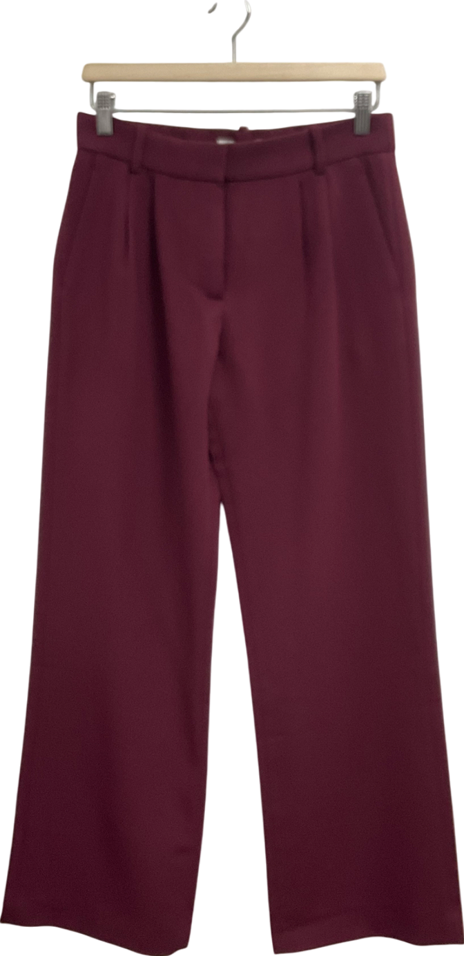Abercrombie & Fitch Red Long Length Wide Leg Trousers W26