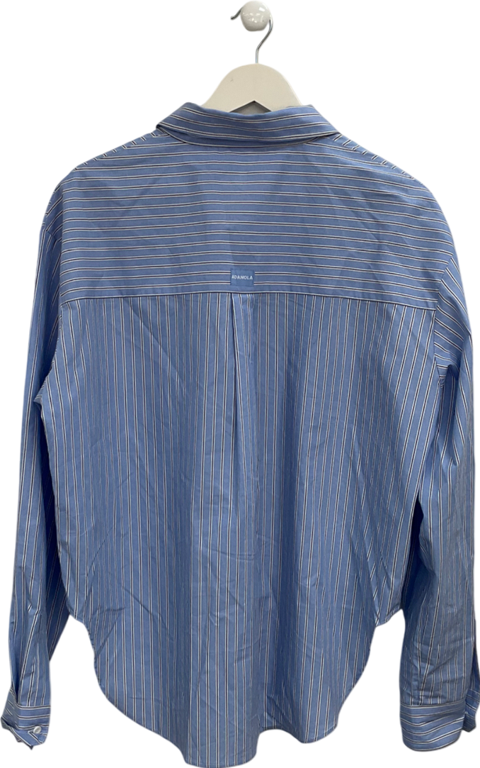 Adanola Blue Striped Shirt UK S