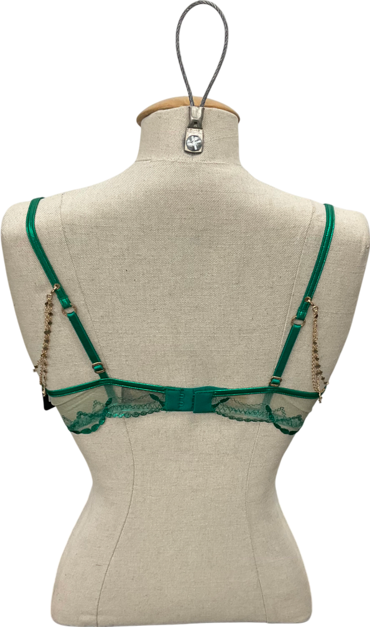 Honey Birdette Green Goldy Bra UK 34D