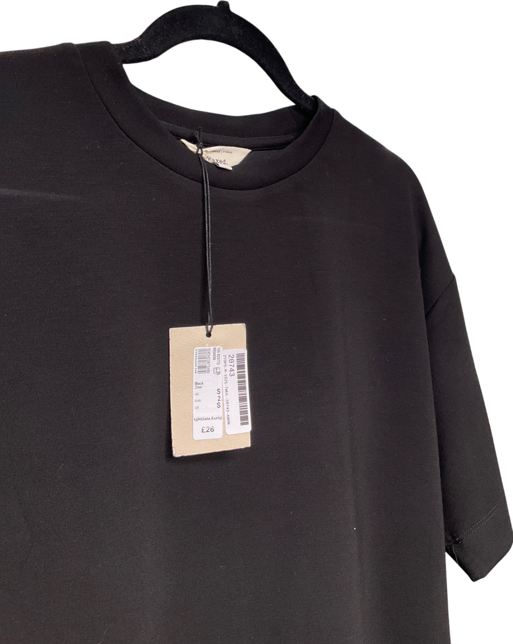 River Island Black Short Sleeve Oversized T-shirt UK S