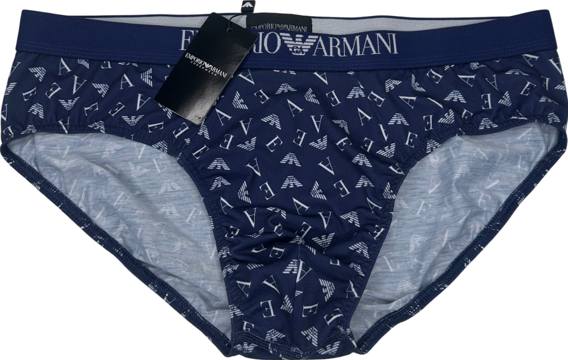 Emporio Armani Blue Single Pack Briefs UK XL