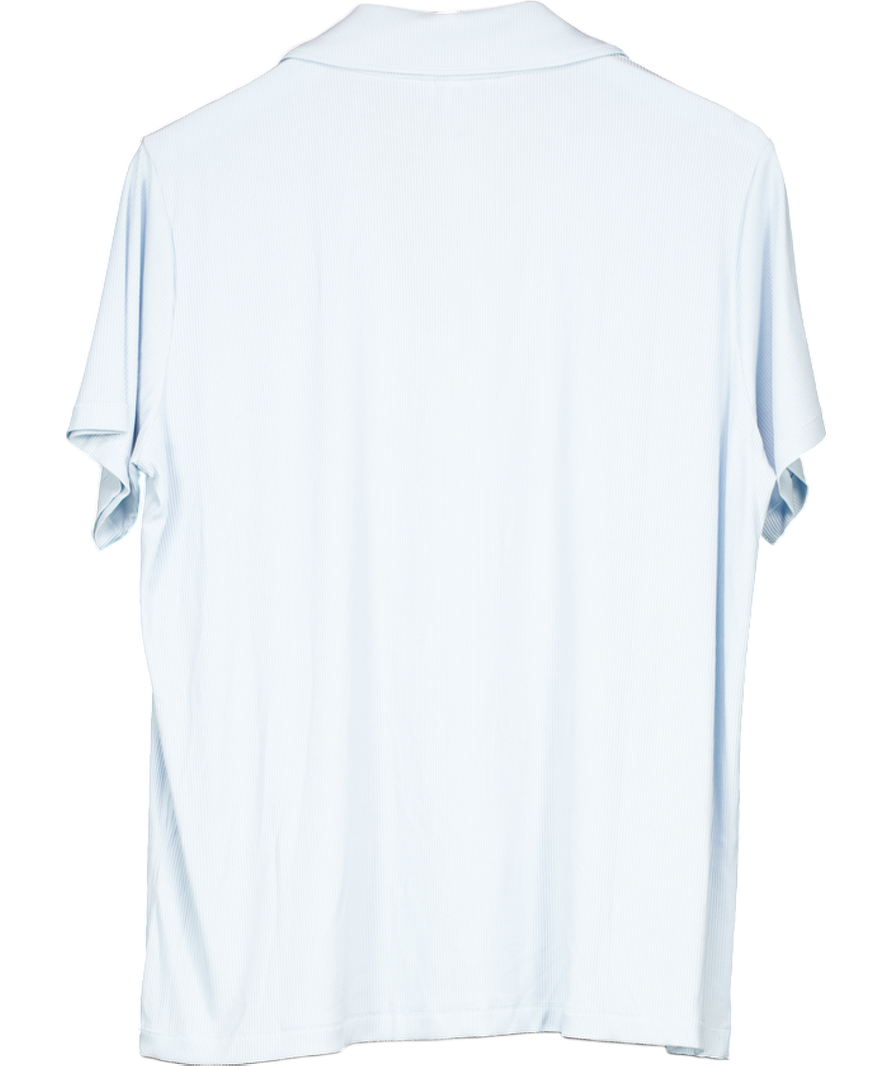 SKIMS Blue Soft Short Sleeve Button Up Pyjama Shirt UK L