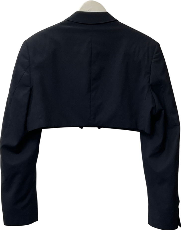 Navy Blue Cropped Blazer UK S