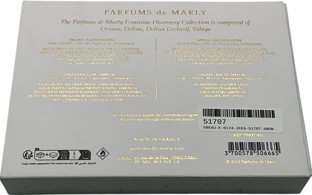 Parfums De Marly Feminine Discovery Collection Gift Set (4 X 10ml) 4x10ml
