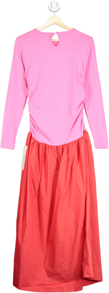 Never Fully Dressed Pink and Red Long Sleeve Lola Dress UK 10