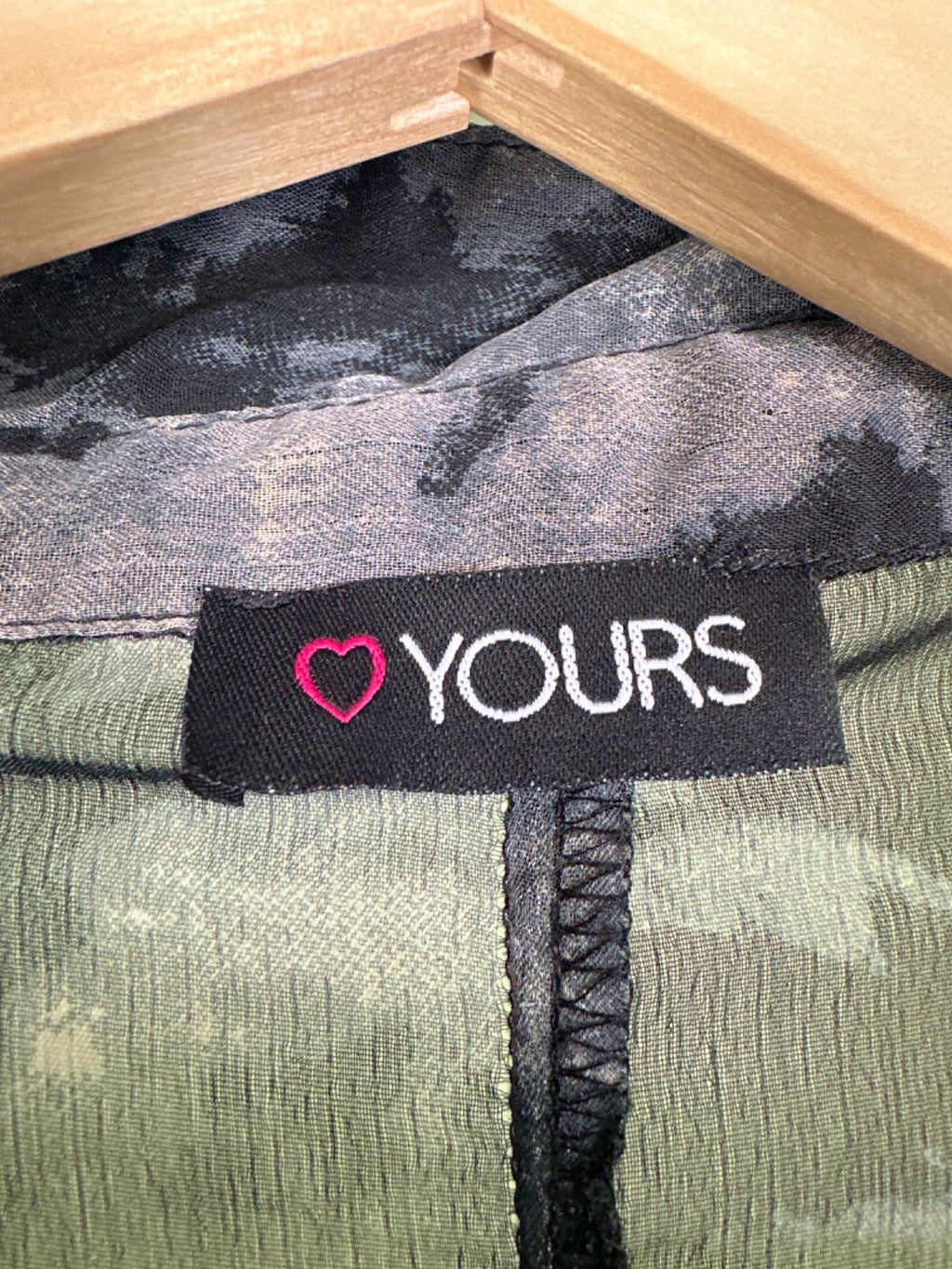 Yours Black Tie-Dye Button-Down Shirt Dress UK 26-28