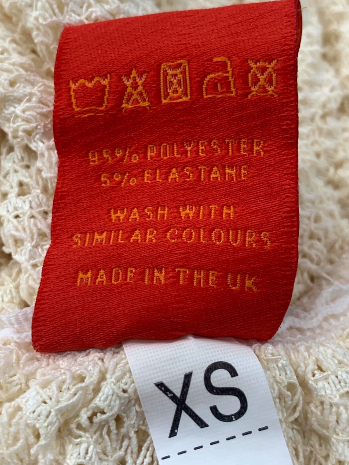 Coucoo Cream Textured Ruched Dress XS