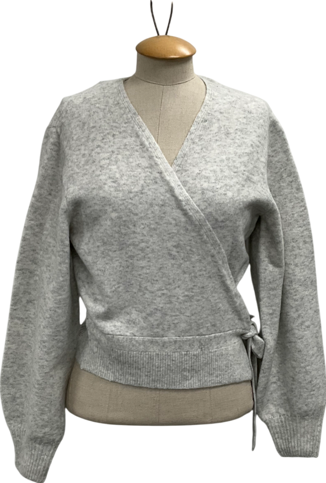 & Other Stories Beige Wrap Cardigan UK XS