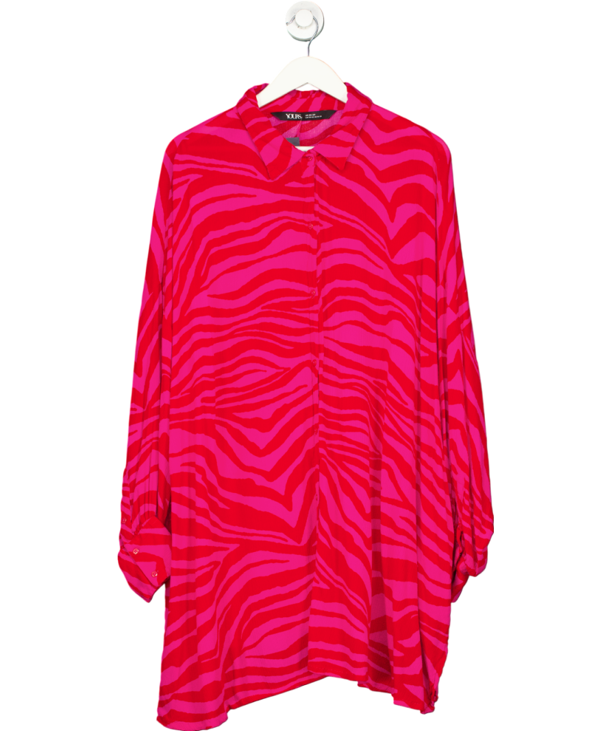 Yours Red Animal Print Shirt UK 22