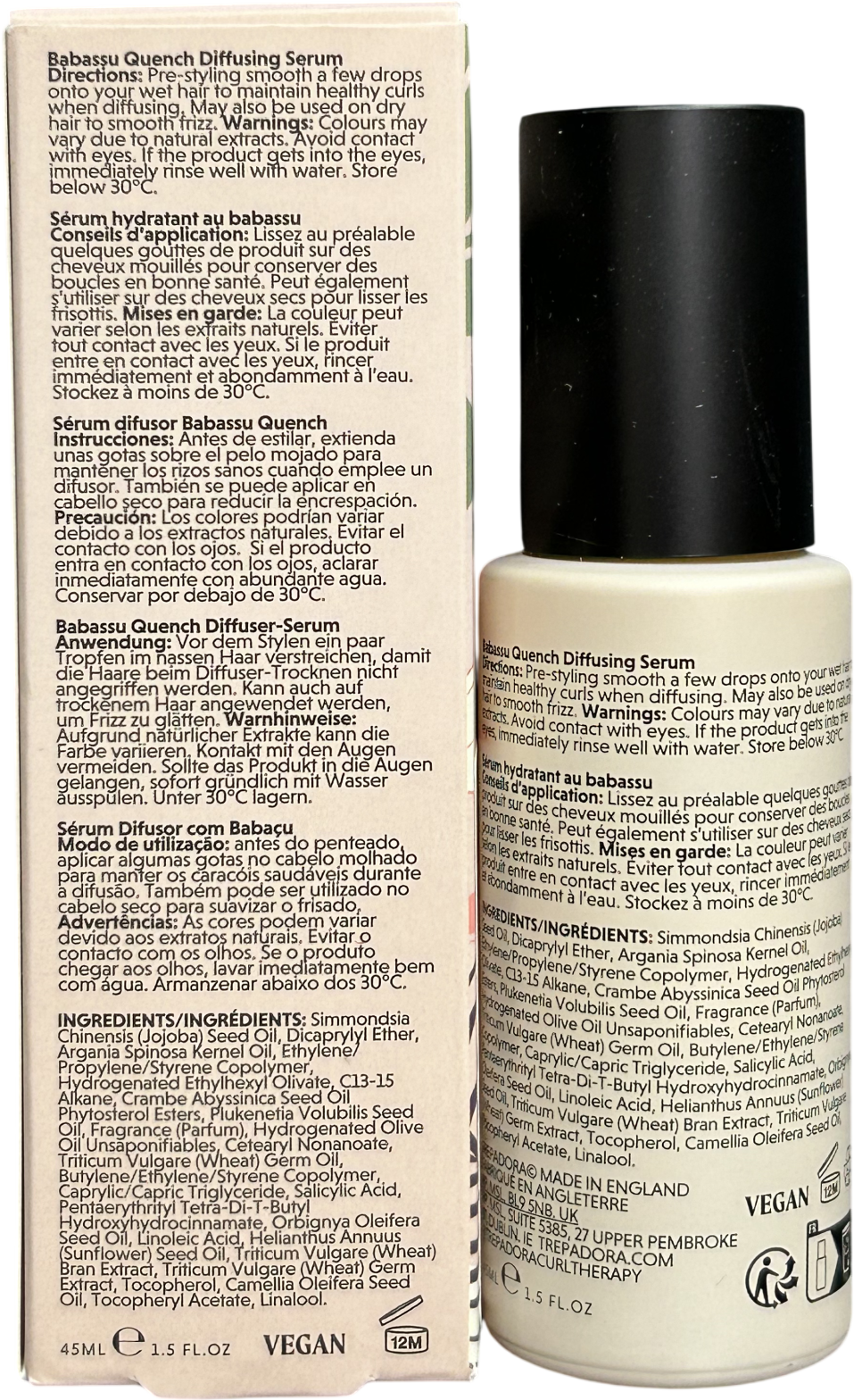 Trepadora Babassu Quench Diffusing Serum 45ml