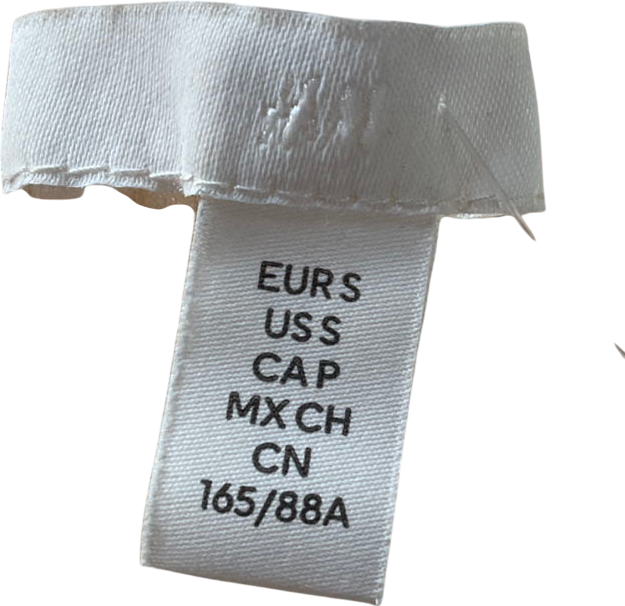 H&M Beige Rhinestone-strap Crop Top UK S