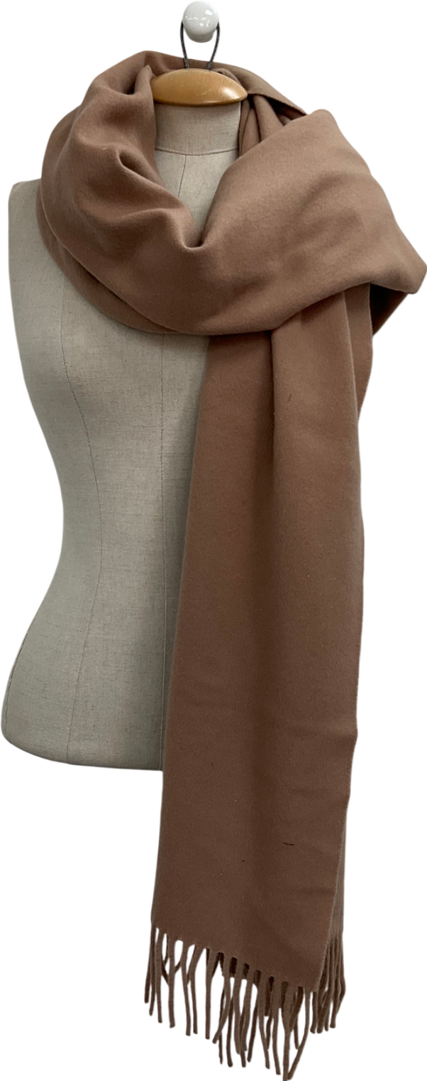 Acne Studios Brown Fringe Wool Scarf – Narrow One Size